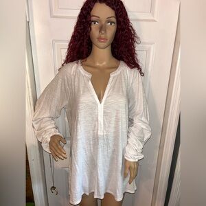 Lilly Pulitzer Meg Resort White Tunic, X-LARGE